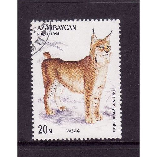 AZERBAIJAN 1994 WILDCATS SG197 20M LYNX FINE USED