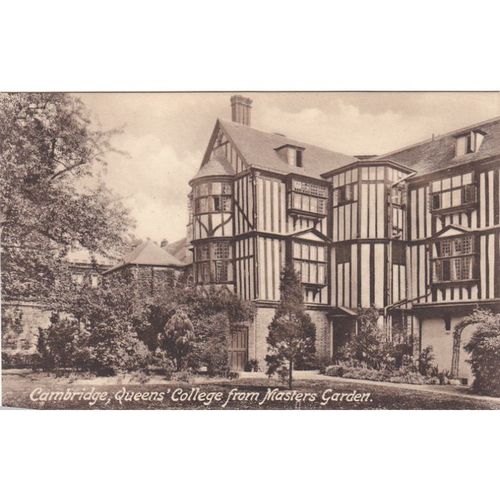Cambridge Queen's College from Masters Garden Cambridgeshire Postcard(CAM71914)