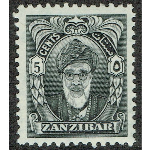 Zanzibar 1952 5c Black SG339 MM