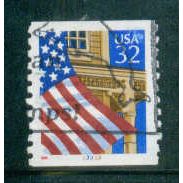 Used 2913 32c U.S. Flag Over Porch Fine CNS 33333 W0859