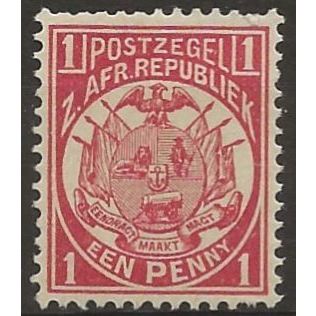Transvaal 1885 SG176 1d Carmine Mounted Mint . ..