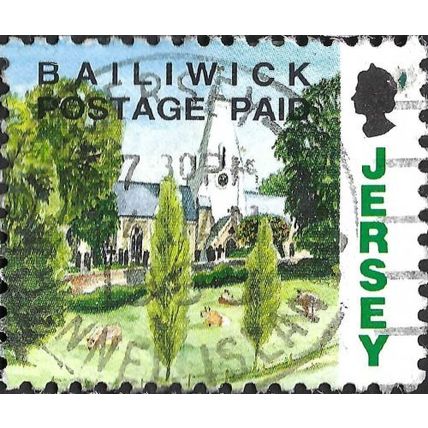 JERSEY, Cemetery, Trinity Church, green 1993, Bailiwick paid, #4