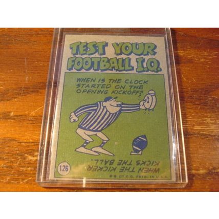 1972 Topps, JOHN RIGGINS, Dolphins #126