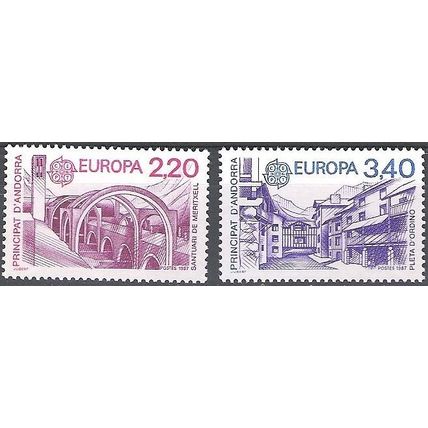 Andorre Français 1987 Michel 379 - 380 Neuf ** Cote (2008) 28.00 € Europa CEPT