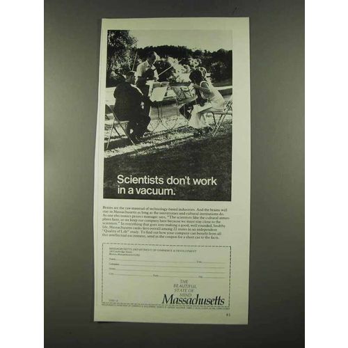 1972 Massachusetts Commerce & Development Ad - Vacuum
