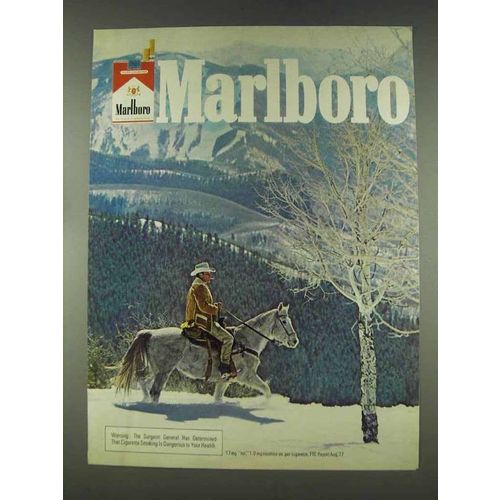 1978 Marlboro Cigarettes Ad - Cowboy