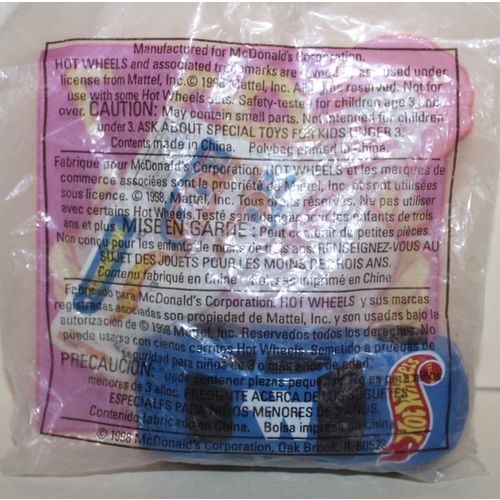 1998 McDonalds Hot Wheels #7 Hot Wheels NASCAR Mint in Package