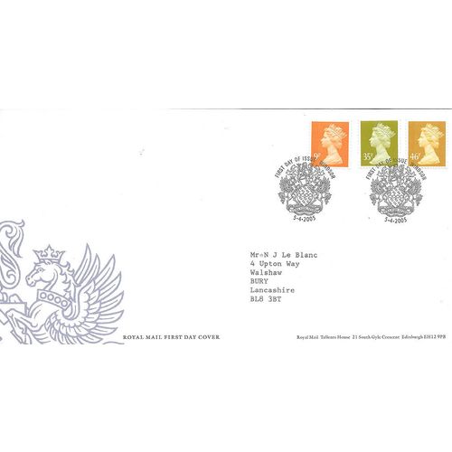 2005 5th April Decimal Machin WINDSOR Cancel Illustrated FDC.