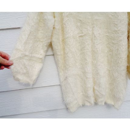 Womens Apt. 9 Ivory Hairy Sweater Top XL 44 Chest Pullover Silky