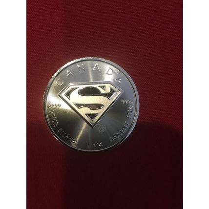 Four 2016 Canadian Superman S-Shield Man Of Steel 1 oz .9999 Silver Coin