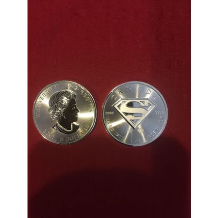 Four 2016 Canadian Superman S-Shield Man Of Steel 1 oz .9999 Silver Coin