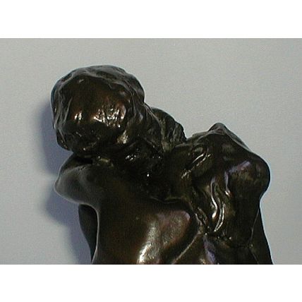 COLD CAST BRONZE, NUDE COUPLE KISSING, Circa 1980's. Absolutely Stunning, Mint.
