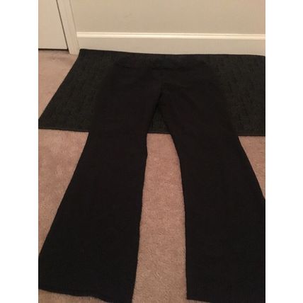 Liz Lange Maternity Women's Pants Size 8 Black Stretch Waistband