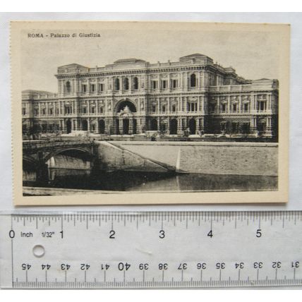 vintage postcard Rome, Palazzo di Giustizia