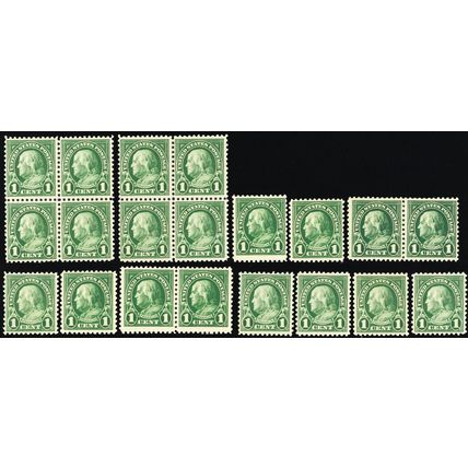 552, Mint NH 1¢ 20 F-VF Stamps WHOLESALE CV $55.00 * Stuart Katz