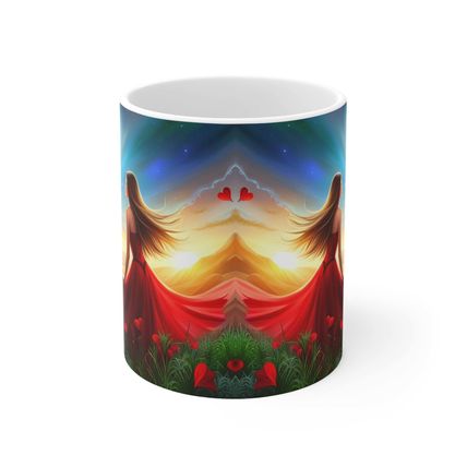 Nothing but True Love at Sunset #2 11oz AI Decorative Mug