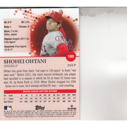 SHOHEI OHTANI 2022 AUTOGRAPHED LOS ANGELES DODGERS ALL-STAR MVP PITCHER/OUTFIELD