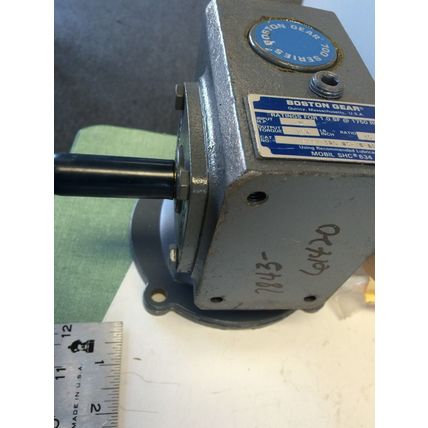 New BOSTON GEAR F713-30S-B5-J6-DOR RIGHT-ANGLE GEAR MOTOR,30:1-RATIO,.320HP,CK