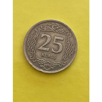Umlaufmünze Türkei 25 Kurus 2010