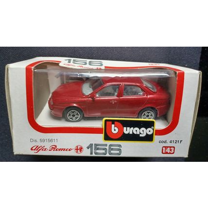 BURAGO 1/43. "ALFA ROMEO 156,RED " DEALER GIVE AWAY,BOXED NOT PLAYED.UK FREEPOST