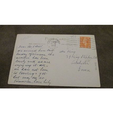 1948 real photo Postcard - Kings Road & Bedford Hotel - Brighton, Sussex
