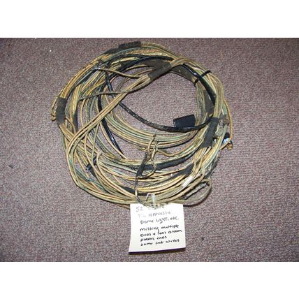 1952 DESOTO TAILLIGHT / COURTESY DOME LIGHT WIRING HARNESS OEM FIREDOME