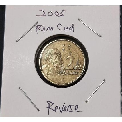 Australia 2005 $2 Aboriginal Tribal Elder - "Rim Cud" REVERSE - Circulated