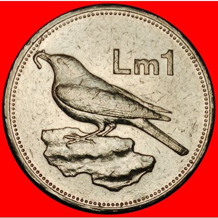 Ⰶ BIRD (1991-2007): MALTA ★ 1 POUND 1994! MINT LUSTRE! ★LOW START★NO RESERVE