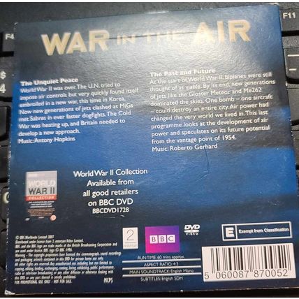 War In The Air DVD Promo The Mail Disc 6 Unquiet Peace The Past And The Future