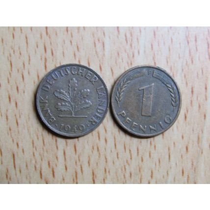 1949f 1 Pfennig Germany Coin