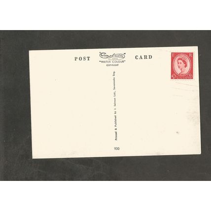 Postcard Dorset Christchurch Priory Salmon