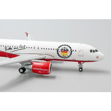 A320 AIR BERLIN "FAN FORCE ONE" REG: D-ABFK W/ANTENNA - JC WINGS LH4096 1/400