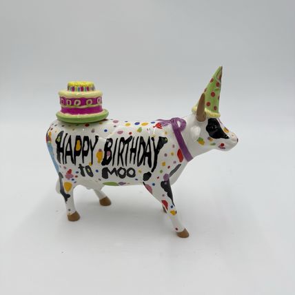 Cow Parade HAPPY BIRTHDAY TO MOO #7331 WESTLAND 2006 Cow Figurine Ceramic