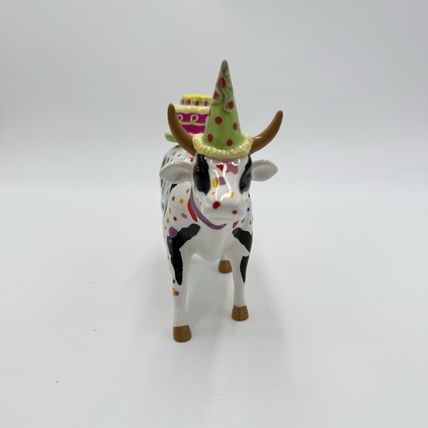 Cow Parade HAPPY BIRTHDAY TO MOO #7331 WESTLAND 2006 Cow Figurine Ceramic