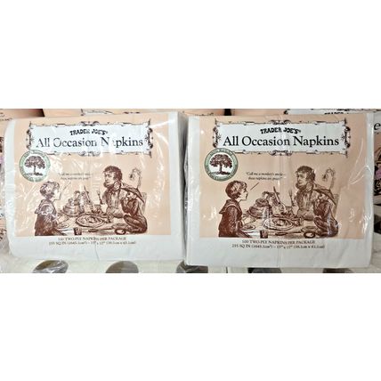 Trader Joe’s All Occasion 100 Napkins 2 PLY (2 Bags)