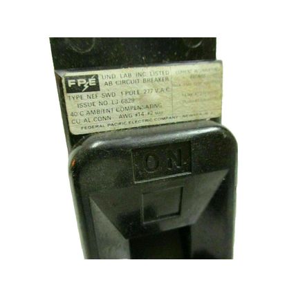 FPE Circuit Breaker 20 AMP Type NEF-SWD single pole