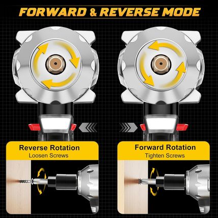 Cordless Impact Wrench 1/2 Inch for Dewalt 20V Battery, Impact Wrench 900Ft-Lbs(