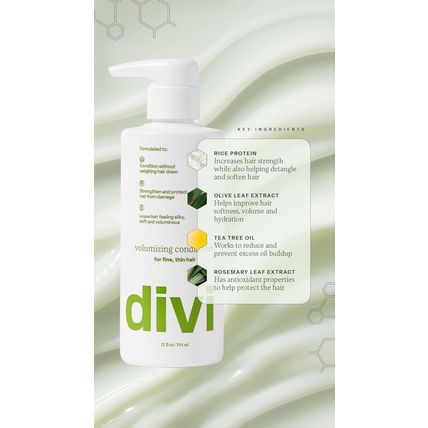 Divi Volumizing Shampoo and Conditioner Set for Women and Men - Lightweight Hair