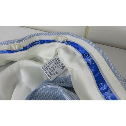 E.J. Samuel Suit Pants Trousers Blue Birdseye #M2501 Size W45