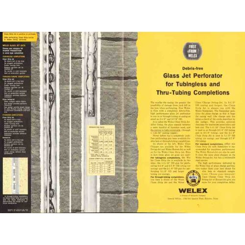 halliburton company 1962 welex glass jet perforator oil gas vintage ad