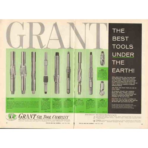 grant oil tool company 1962 best tools petroleum drilling vintage ad