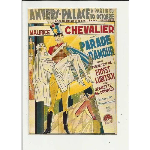 THE LOVE PARADE Maurice Chevalier Poster Art Postcard by Zreik (13)