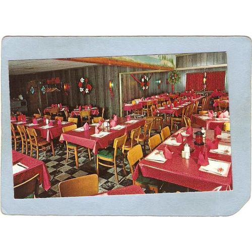Rhode Island West Gloester Postcard State Line Seafood Restaurant U S Rout~1154