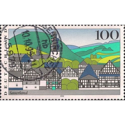 GERMANY, Hallenberg, Sauerland, green 1995, 100Pf, #2