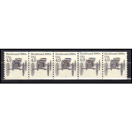 2124 4.9c Buckboard Very Fine MNH Dry Gum PNC 3/5 X0235