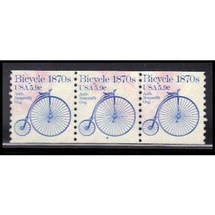 Used 1901 5.9c Bicycle Fine PNC 4/4 PA2326