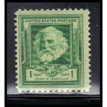864 1c Henry Longfellow Fine MNH KA2515