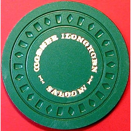 Corner Longhorn. 50¢ Casino Chip. Rocklin, CA N66.