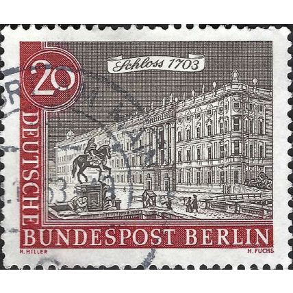 BERLIN, Berlin Palace, 1793, red 1962, 20pf