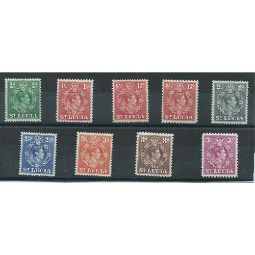 st.lucia stamps george v1 sg128 hm